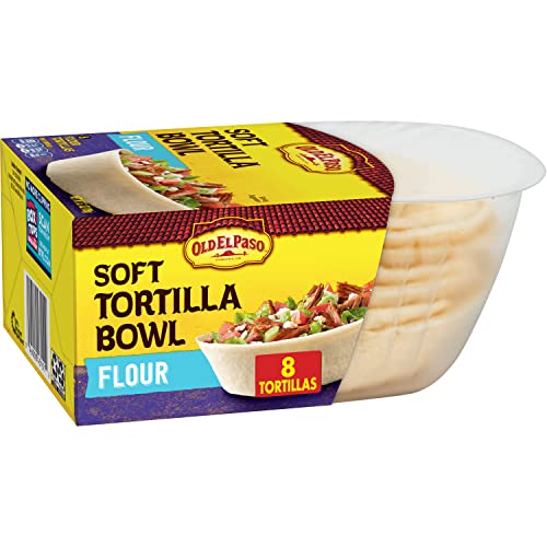 Old El Paso Soft Tortilla Bowl, Flour, 8 Ct, 6.7 Oz #TOP30