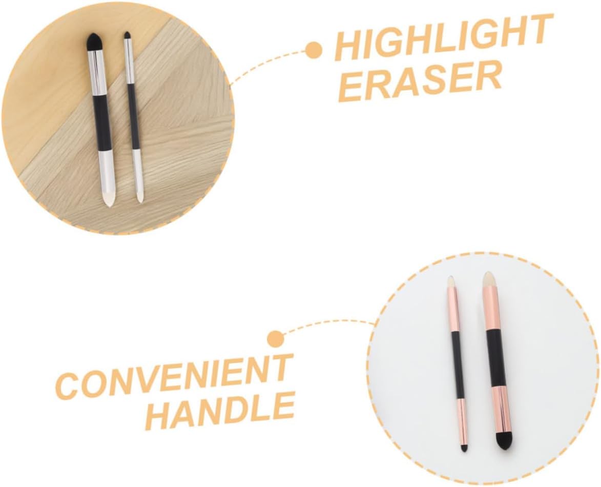 VILLCASE Artist Correcting Tool Sketch Eraser Pen Blending Brush Washable Highlighting Pen Double Headed Correcting Tool for Drawing Art Projects Illustration Design