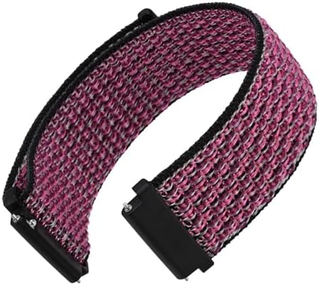WOCCI Adjustable Nylon Sport Watch Bands with Hook and Loop Fastener, Quick Release Watch Straps for Men and Women, Band Width 16mm 18mm 19mm 20mm 21m 22mm 24mm