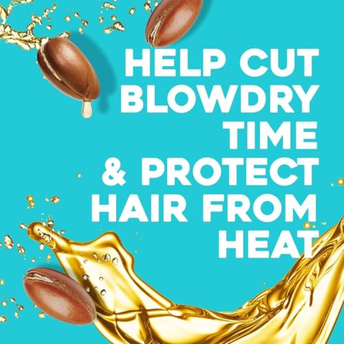 OGX Argan Oil of Morocco Heat Protection Spray pflegendes Hitzeschutzspray mit Arganöl für trockenes, strapaziertes Haar, 177 ml