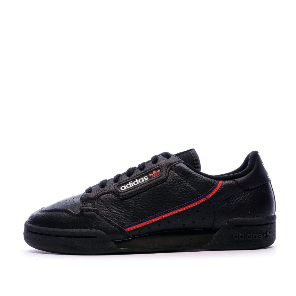 adidas Continental 80, Scarpe da Ginnastica Basse Uomo, Nero Core Black Scarlet Collegiate Navy 07, 43 1/3 EU