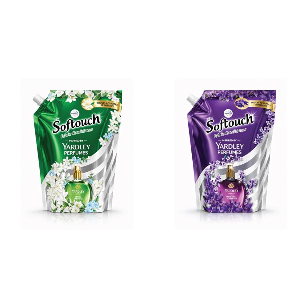 Softouch Yardley Royal Jasmine 1.9 Ltr Fabric Conditioner | Long lasting fragrance for clothes & Yardley Imperial Lavender 1.9 Ltr Fabric Conditioner | Long lasting fragrance for clothes-image-49