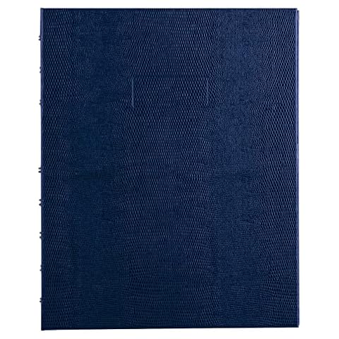 Blueline NotePro™ Executive Notebook, Indexing System, Refillable, Hard Cover, 9.25" x 7.25", 150 Ruled Pages, Indigo Blue (A7150.BLU) Cover