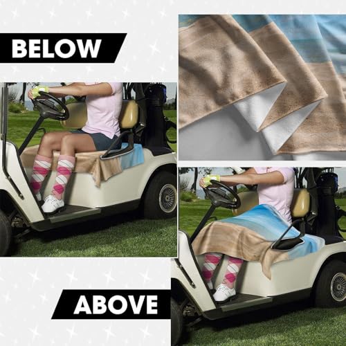 Funda para asiento de carrito de golf lavable a máquina protector textil coches club 3