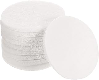 sourcing map 10 almohadillas de nailon de 4 pulgadas para fregar de grano 2000, almohadillas de estropajo y bucle, disco de raspado de taladro de acondicionamiento de superficie, color blanco