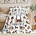 Tinerpoim Horse Blanket Gifts for Girls Women, Just A Girl Who Loves Horses Blankets, Horse Lovers Birthday Gifts Decor Throw Blanket 80" x 60"