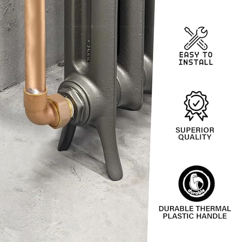 Midline Valve 6I556 Elbow Pipe Fitting for Hydronic Heating Applications; 3/4 in. SWT x Male Union; Brass by Midline Valve - Image 6