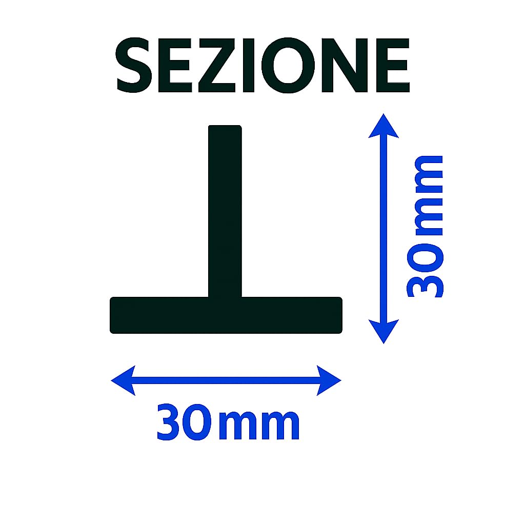 10 PZ Palo Paletto a T 30x30 mm in FERRO PLASTIFICATO VERDE per Rete Recinzione Metallica – Altezza a scelta tra: 125cm / 150cm / 175cm – Robusto, Anticorrosione – MADE IN ITALY (150 cm)