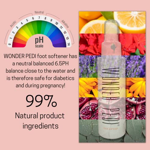 Feet Callus Remover - Instant Exfoliating Peel Foot Spray - Cracked Heels Softener – Metal Foot File Scrubber Dead Skin Remover Professional Spa Pedicure. Wonder Pedi #TOP4