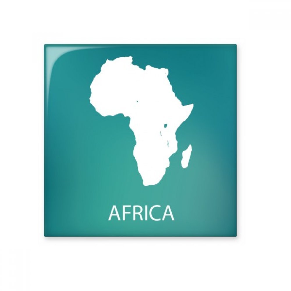 Cadeau du métier Afrique contour silhouette en céramique lustrée déco murale stone