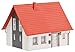 Faller 130316 Single-Family HouseHO Scale Building Kit, Gray