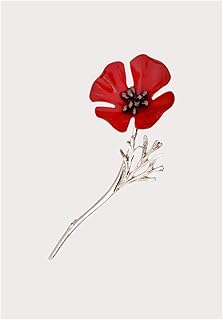 Brooches Pin Jewelry Gifts for Women Creative Retro Poppy Flower Brooch for Women Suit Clothes Shirt Collar Brooches Pin Ladies Jewelry Accessories Brooches & Pins Brooches Fashion Decoration