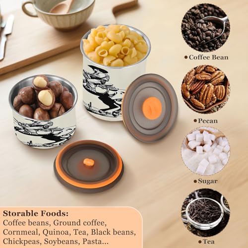 Contenedor de Café Hermético de Acero Inoxidable 900ml miniatura 6