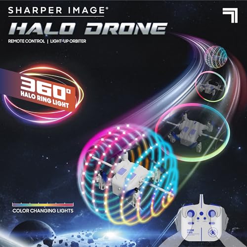 Sharper Image Halo Drone – Remote Control Light-Up Orbiter by Sharper Image - Image 2