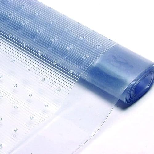 AHS - Clear Vinyl Carpet Protector - Floor Protector Sheet - Carpet Protector Roll - Waterproof Hallway Runner - Transparent Vinyl Roll - Floor Mat Protection - Plastic Clear Guard - (1FT x 27")