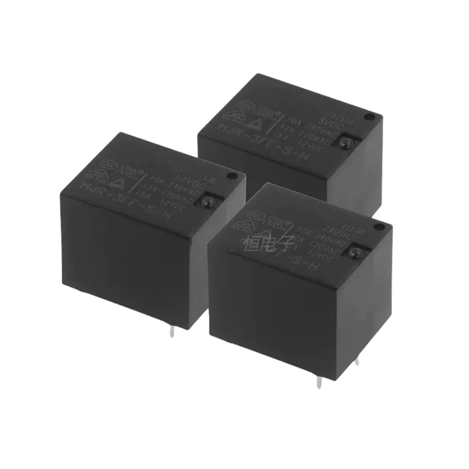 AARTERZZA 5pcs Relay 3FF-S-H-24VDC 4PIN 10A
