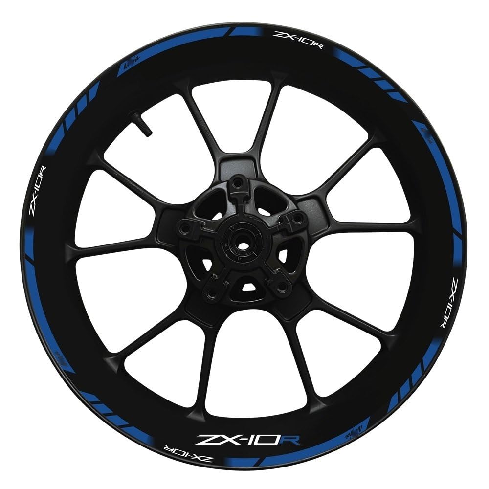 for for N&INJA for Zx-10r Motorcycle Wheel Hub Decal Set Decorative Protection for Zx10r for ZX 10R Rim Reflective Sticker(25)