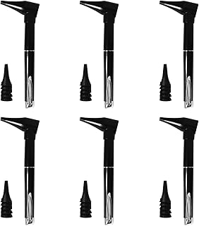 Otoscope Penlight Diagnostic for Ear, Nose, and Throat with High Intensity Bulb and Pocket Clip for Nurse, Student, Doctors, EMT, 6 Pack