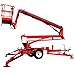 Heavy Duty Trailer-Mounted Articulating Boom Lift, Towable Aerial Platform Ideal for Construction Sites, Warehouse Logistics, and Industrial Facility Maintenance