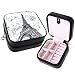 CozyCabin Vintage Small Jewelry Box Organizer Makeup Box Case Leather Rings Earrings Organizer for Travel Outdoor (Eiffel Tower)