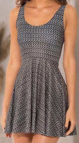 Image of Sister Amy Printed Elastic Sleeveless Shaping Breathable Camisole Skater Dress