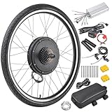 AW Electric Bike Conversion Kit 48V 1000W 26" Rear Wheel E-Bike Dual Mode Controller Thumb Throttle Ebike Wheel Cycling Hub...