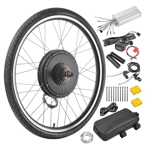 AW 26"x1.75" Rear Wheel 48V 1000W Electric Bicycle Motor Kit E-Bike Cycling Hub Conversion Dual Mode Controller