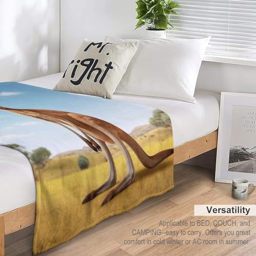 Manta de franela de canguro de 140x180 cm suave para sofá 7
