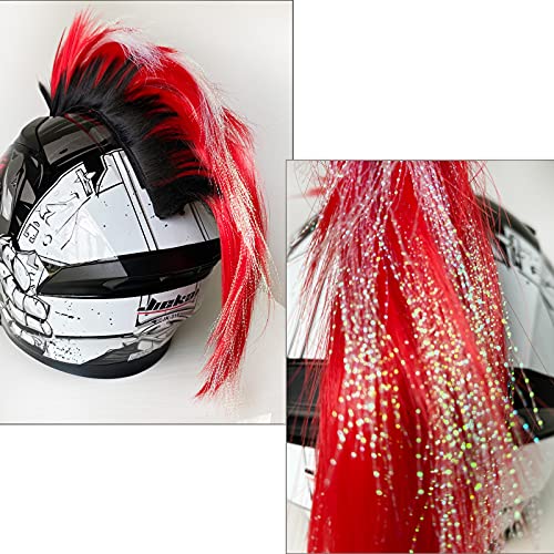 HHongJM Mohawk for Helmet Wigs Hair Helmet Mohawk Helmet Decoration Hawk for Motorcycle Bicycle Snowboarding Skiing Biking Cycling Helmets, Reusable Design Hawk (Helmet Not Included) (005) by HHongJM - Image 3
