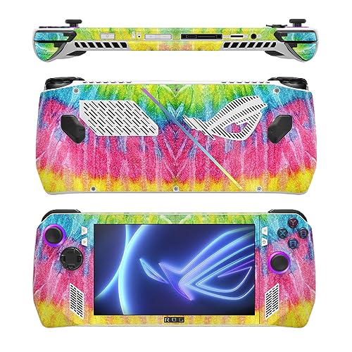 Image of MightySkins Glossy Glitter Skin Compatible with Asus ROG Ally - Tie Dye 2 | Protective, Durable High-Gloss Glitter Finish | Easy to Apply, Remove, and Change Styles