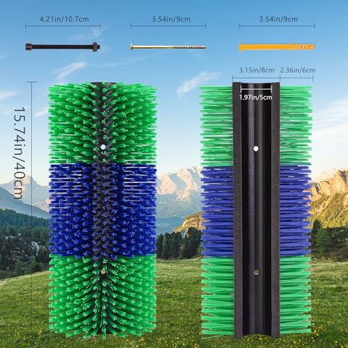 Horse Brush, TwoWin Livestock Scratch Brushes, Cattle Scratcher Brush, Full Massage Grooming Brush, Emotionally Soothing, Relieve Itching on Back of Livestock Brushes for Horse, Cow, Sheep, Pig - Image 6