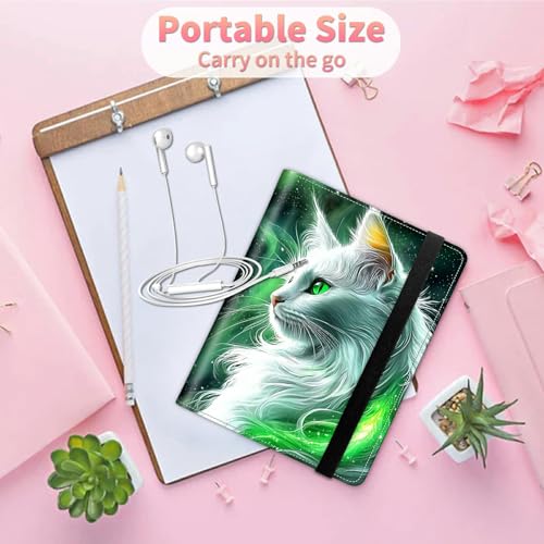 Image of Photo Album 4x6 120 Pockets Photos with Strong Elastic Band, Small Mini Albums Sheet Protector Folder for Photos, Album for Family Wedding Women Men Baby Vacation Gift, Green Cat