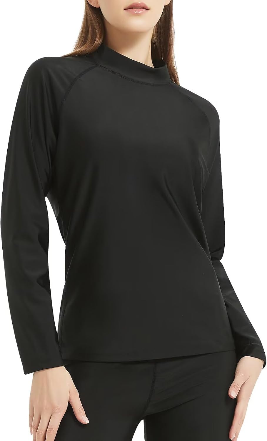 Women's Long Sleeve Rash Guard Sun Protection Swim Shirt UPF 50+ UV Protective Breathable Comfort Surf Top