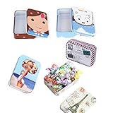 【Alta calidad y duradero】 Hecho de hojalata de alta calidad, superficie esmerilada, segura, saludable e inodoro, la capa exterior es lisa y sin manchas, a prueba de herrumbre y resistente al desgaste, duradera.