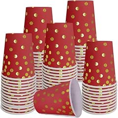 Red and Gold Paper Cups