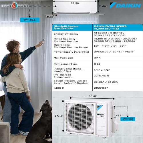 Daikin Mini-Split in a Living Room Setting
