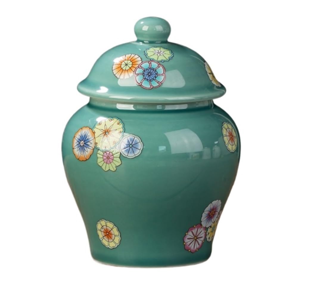 Pots de stockage en porcelaine traditionnelle et vase en céramique style asiatique