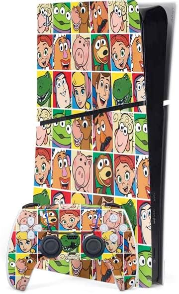Skinit Decal Gaming Skin Compatible with PS5 Slim Digital Edition Bundle - Officially Licensed Disney Toy Story Alien Design