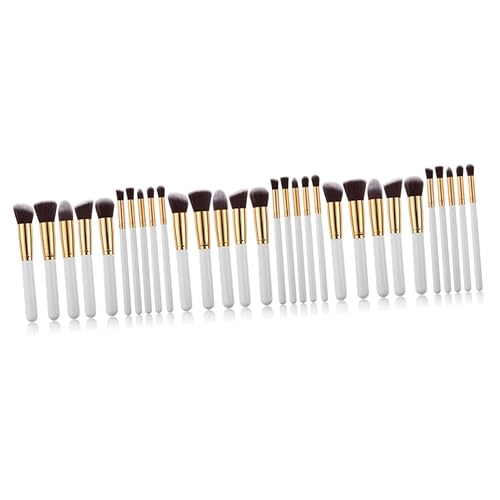 minkissy Brochas para Maquillaje, Brochas para Maquillaje, Brochas para Maquillaje, Cepillos Cosméticos Platino