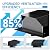 Hon&Guan 6 Inch Roof Vent Cap?Upgraded Airflow Roof Vents for Houses Watertight Galvanized Steel Roof Exhaust Vent for Ventilation System-with Damper