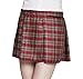 Boland- Kilt Gonnellina Scozzese Donna Mrs Tartan Rosso con Tasca, Colore, One Size, 81226