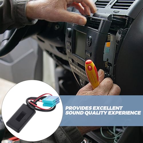Abaodam Adaptador inalámbrico de Audio para Coche Conector ISO Pines para Sistemas HiFi Compatible con Altavoces y Equipos de música vehiculares transmisión Estable sin interferencias - imagen 6