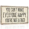 Funny Office DecorVintage Metal SignsDesk Decor For WomenMexican Kitchen Tin SignInspirational Wall DecorBirthday Gifts For Women FriendshipTherapy Office Decor You Cant Make Everyone Happy Youre Not