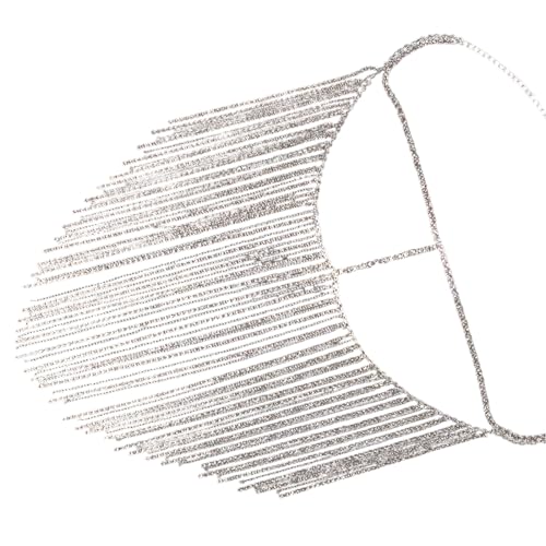Joyería de cara de cristal reflectante que estiliza el rostro con un brillo de diamantes único 3