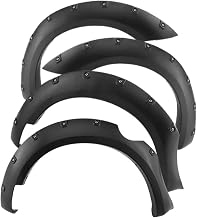 7'' Large Coverage Fender Flares Wheel Arch Compatible For Nissan And Navara D40 06-10 Double Cabin Only For Thai Version With 59.5inch Bed