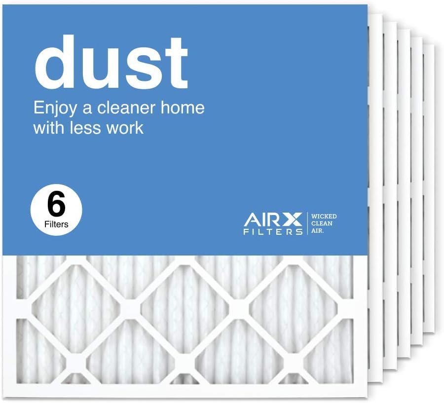 AIRx Filters 19.75x21.5x1 Furnace Filter MERV 8 Pleated HVAC AC Air Filter, Easy Installation, Traps Dust, Pollen & Lint, Moisture Resistant, 6-Pack