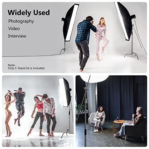 Ficha técnica Soporte de fotografía C con brazo de pluma 100% acero inoxidable Takerers BS11 Heavy Duty Max Altura 3.2 m 132.7 pulgadas Soportes de luz paquete de 2 con brazo de sujeción de 4 pies 50 - Fernando Cortés