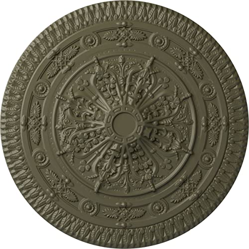 Ekena Millwork CM37NAPTF Cm37Naptf Naples Ceiling Medallion, Painted Turtle