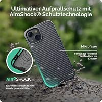 Mous für iPhone 15 Hülle Kompatibel mit MagSafe - Limitless Carbonfaser - Stoßfest – Ansicht 3