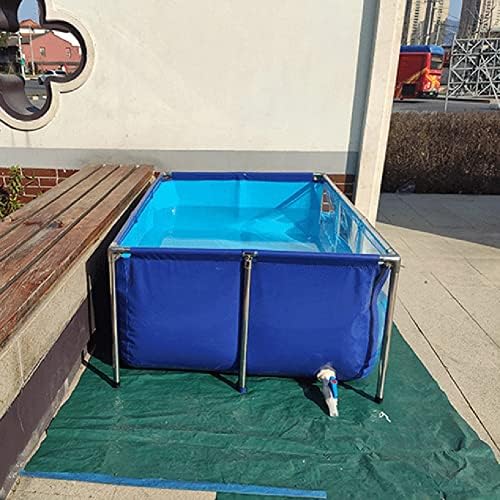 Flexible PVC Pond Liners with Steel Frame & Viewing Panel - Ideal for Indoor/Outdoor Koi & Goldfish Breeding Tanks - Durable Water Gardens Solution